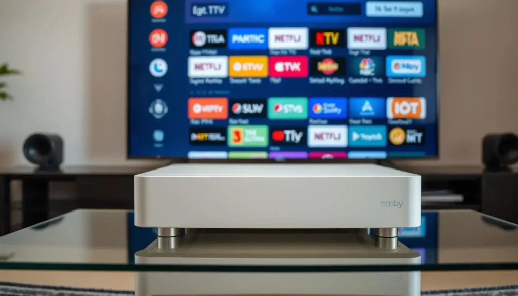 IPTV auf Emby mit intuitiver Navigation, Filme und Serien mite beste preise.