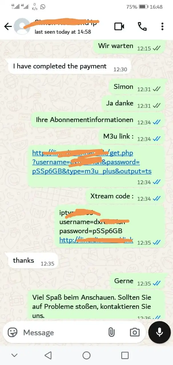 IPTV Abo mit Zugangsdaten und IPTV Line Code erhalten
