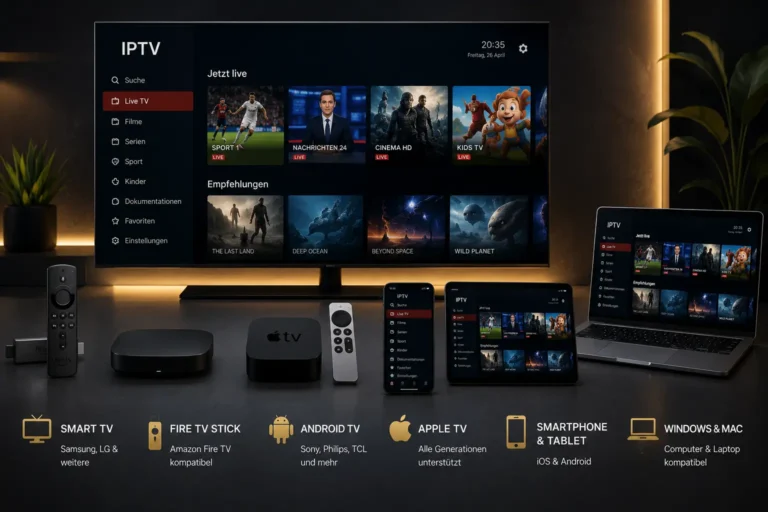 IPTV Line kaufen auf Smart TV, Fire TV, Android, Apple TV und weiteren Geräten