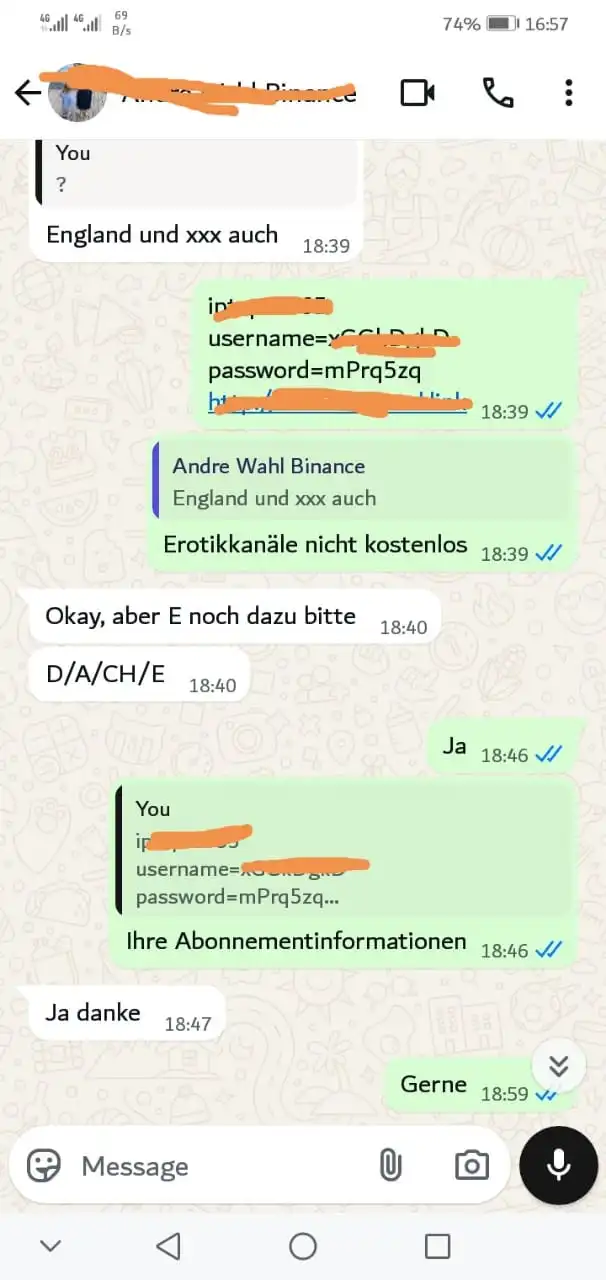 Kundenerfahrung nach dem IPTV Line kaufen und erfolgreicher Verlängerung des IPTV Abos