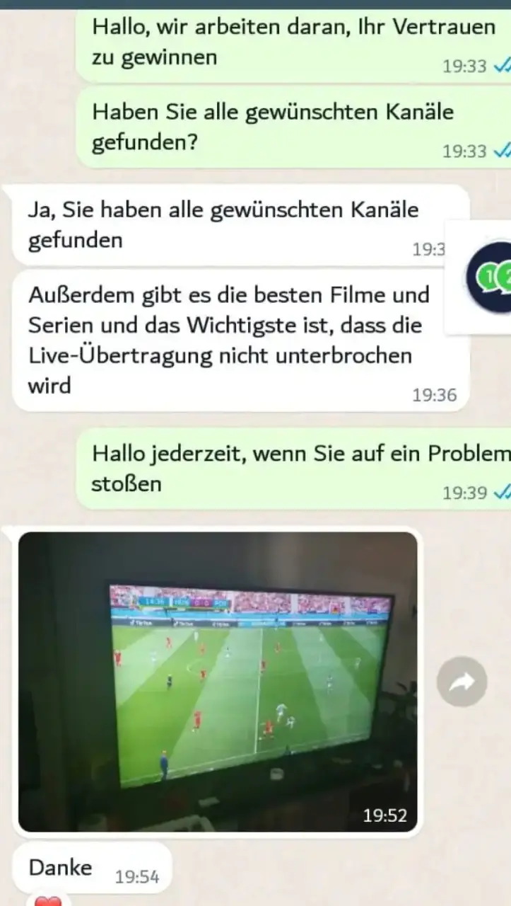 Kundenfeedback zur Bildqualität und Senderauswahl bei IPTV